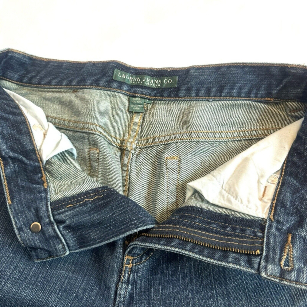 Vintage Lauren Jeans Ralph Lauren Bootcut Floral Print Cotton Dark Size:4 - Picture 11 of 13